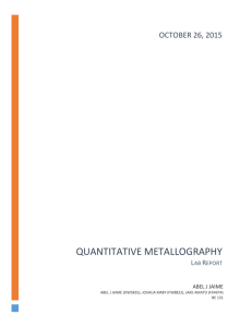 Quantitative Metallography