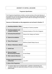 BA (Hons) Spatial Design (Sept 2011)