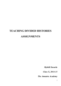 teaching divided histories