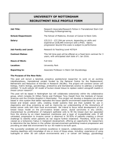 university of nottingham recruitment role profile form