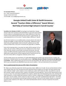 Second “Teachers Make a Difference” Award Winner