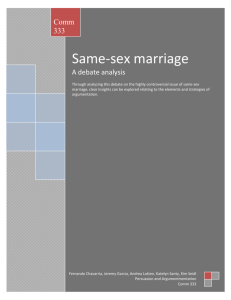 Same-sex marriage - University of Wisconsin