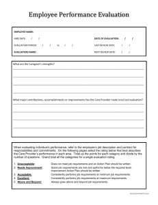 Employee Performance Evaluation Form
