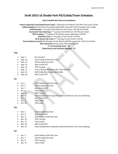 Meeting Schedule - Spokane Public Schools
