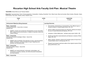 MusicalTheatreUnitPlan - Arts Online