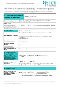 A Term Description Template