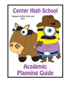Academic Planning Guide 2015-2016-2017 Graduates
