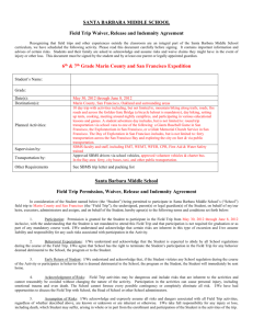 domestic field trip/transportation permission and waiver form
