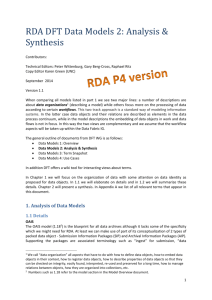 RDA DFT Data Models-analysis-v1-2 - B2Share