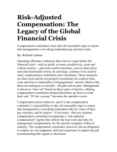 Risk-Adjusted Compensation