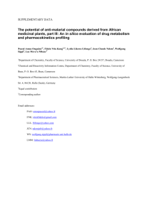 An in silico evaluation of drug metabolism and pharmacokinetics