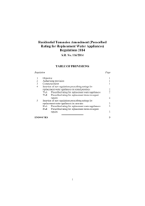 Residential Tenancies Amendment (Prescribed Rating for