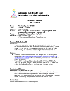 Minutes/Summary - UCLA Integrated Substance Abuse Programs