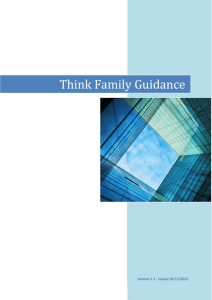 Think Family Guidance - Cambridgeshire County Council