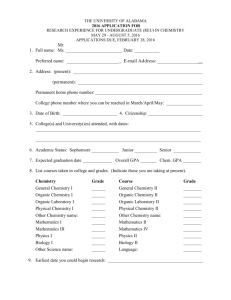 REU Application and Recommendation Form
