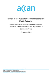 Review of the Australian Communications and Media