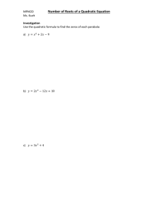 Lesson 2 – Number of Solutions