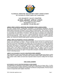 National Defense Transportation Association San Joaquin Chapter