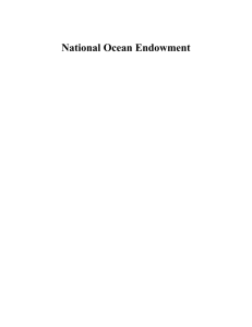 National Ocean Endowment will acts as a