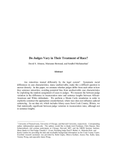 Do Judges Vary in Their Treatment of Race