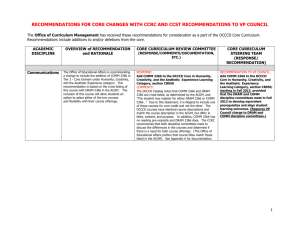 Tier 1 CORE FOUNDATIONS - Dallas County Community College