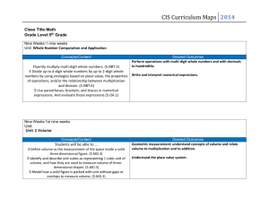 CIS Curriculum Maps - Central School District 51