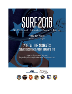 SURF Call for Abstracts Guidance (Extended)