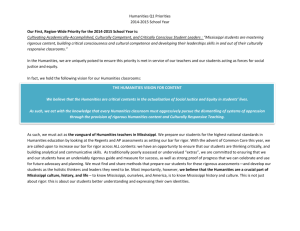 Humanities Q1 Priorities 2014-2015