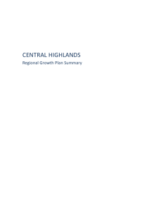Central Highlands Regional Growth Plan