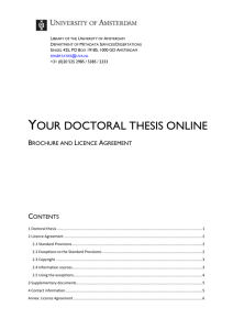 Your doctoral thesis online