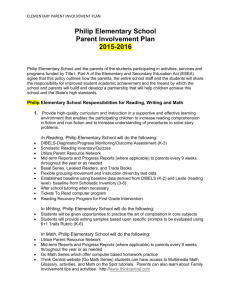 Philip Elementary Parent Involvement Plan