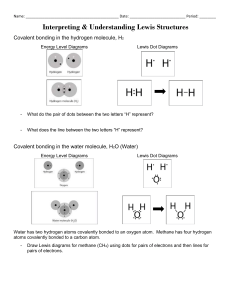HW: Lewis Structures Worksheet - Liberty Union High School District