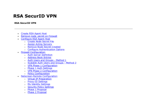 RSA SecurID VPN - J