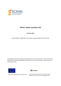 China`s water security crisis - the European External Action Service
