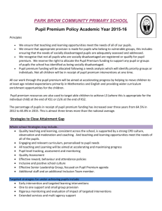 Pupil Premium Policy 2015 - Park Brow Primary School