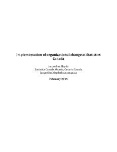 Paper on organisational change