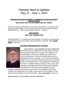 May/June 2014 Events - Watkins Glen Area Chamber of Commerce