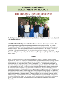Honors Students - University of Vermont