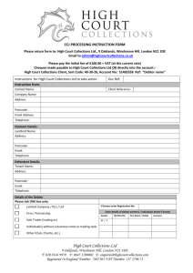 CCJ Processing Instruction Form