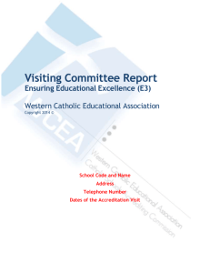 E3 Visiting Committee Report Template Rev 9-14