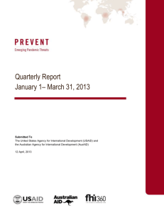 Quarterly Report - Department of Foreign Affairs and Trade