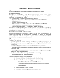 Special Educational Needs Policy - Loughfouder NS