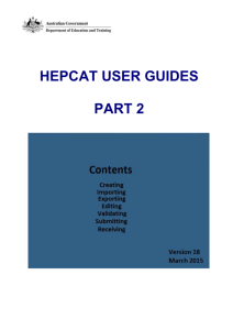 HEPCAT User Guide Part 2