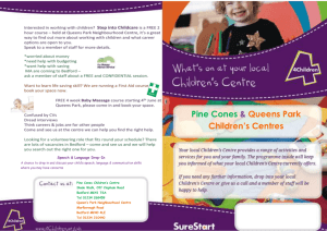 Pine Cones & Queens Park Children`s Centres