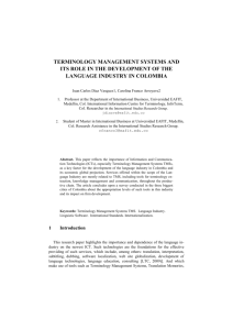 terminology management systems and its role in the