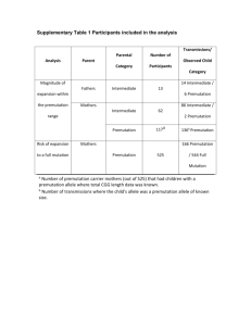 Supplementary Table 1 Participants included in the analysis