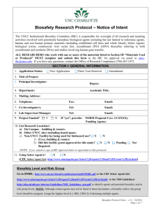 Biosafety Research Protocol Form
