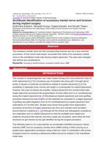 Accidental identification of accessory mental nerve and