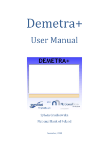 Demetra+ User Manaual