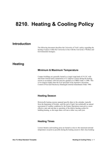 Heating & Cooling Policy